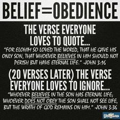Belief is Obedience