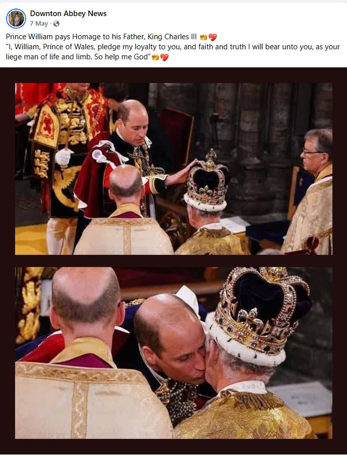 William Pays Homage to Charles