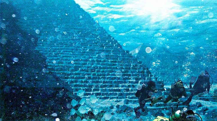 Pyramid under water
