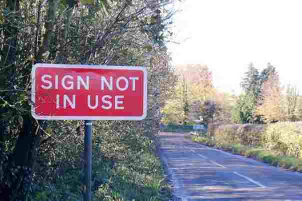 useless sign